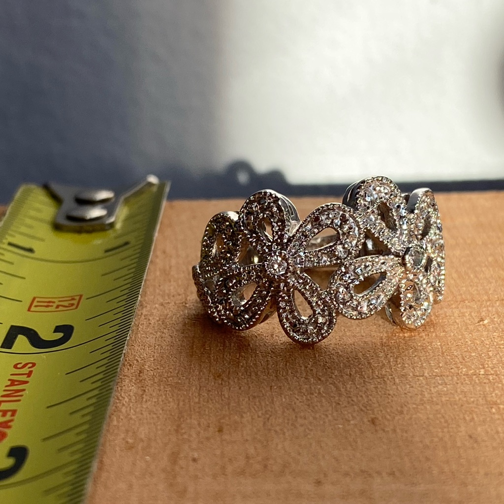 Lia Sophia Ring  Fun Flower Bedazzled Ring